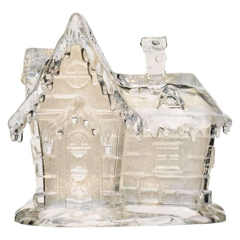 LED dekorace EMOS vánoční domek akrylový,