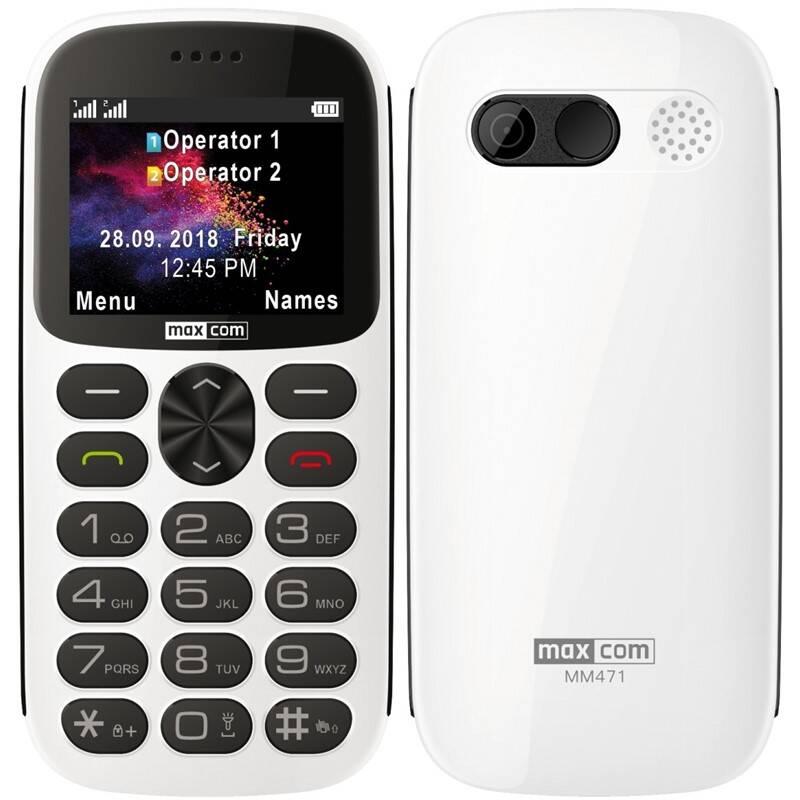 Mobilní telefon MaxCom MM471 bílý, Mobilní, telefon, MaxCom, MM471, bílý