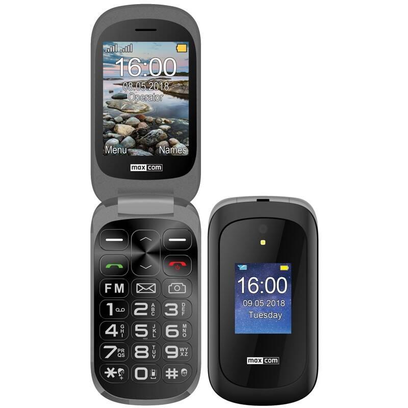 Mobilní telefon MaxCom MM825 šedý, Mobilní, telefon, MaxCom, MM825, šedý