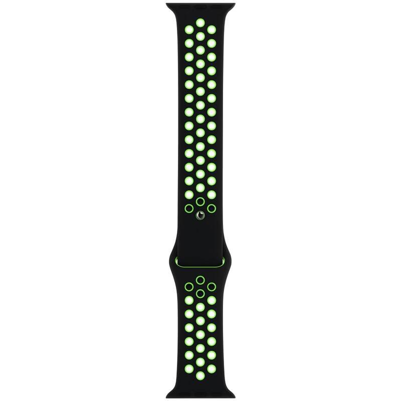 Řemínek Apple Watch 40mm černý Lime Blast sportovní Nike – standardní