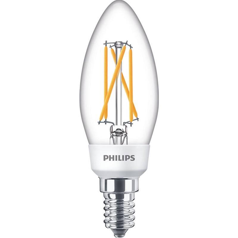 Žárovka LED Philips SceneSwitch, svíčka, 5W, E14, teplá bílá