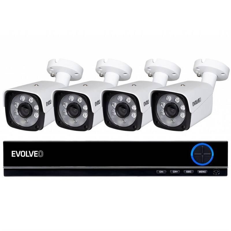 Kamerový systém Evolveo Detective DV4, DVR bílá, Kamerový, systém, Evolveo, Detective, DV4, DVR, bílá