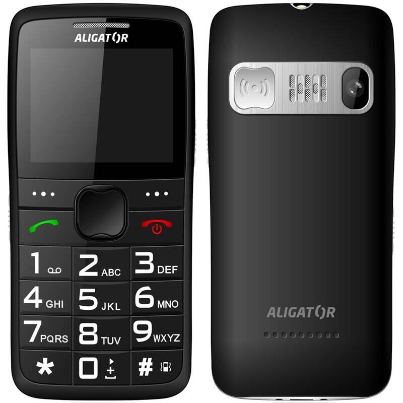 Mobilní telefon Aligator A675 Senior černý