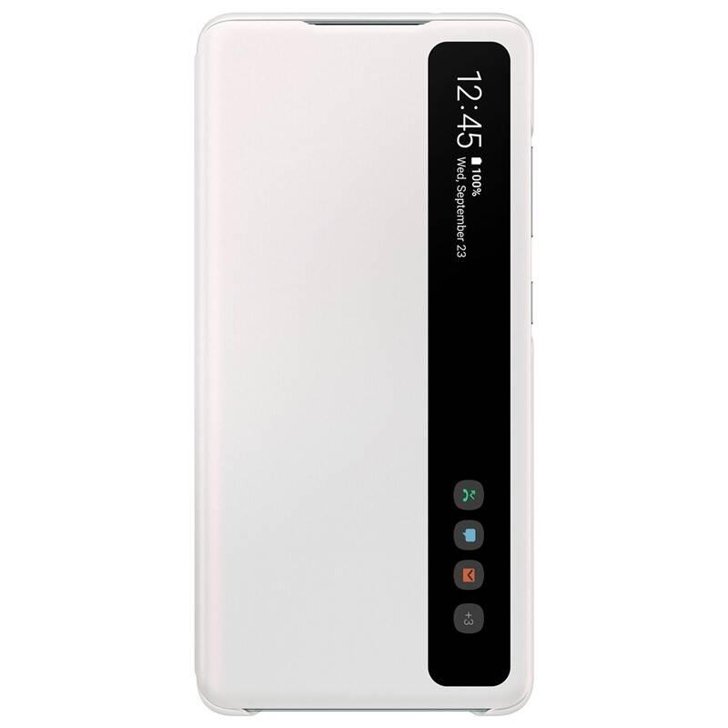 Pouzdro na mobil flipové Samsung Clear View na Galaxy S20 FE bílé