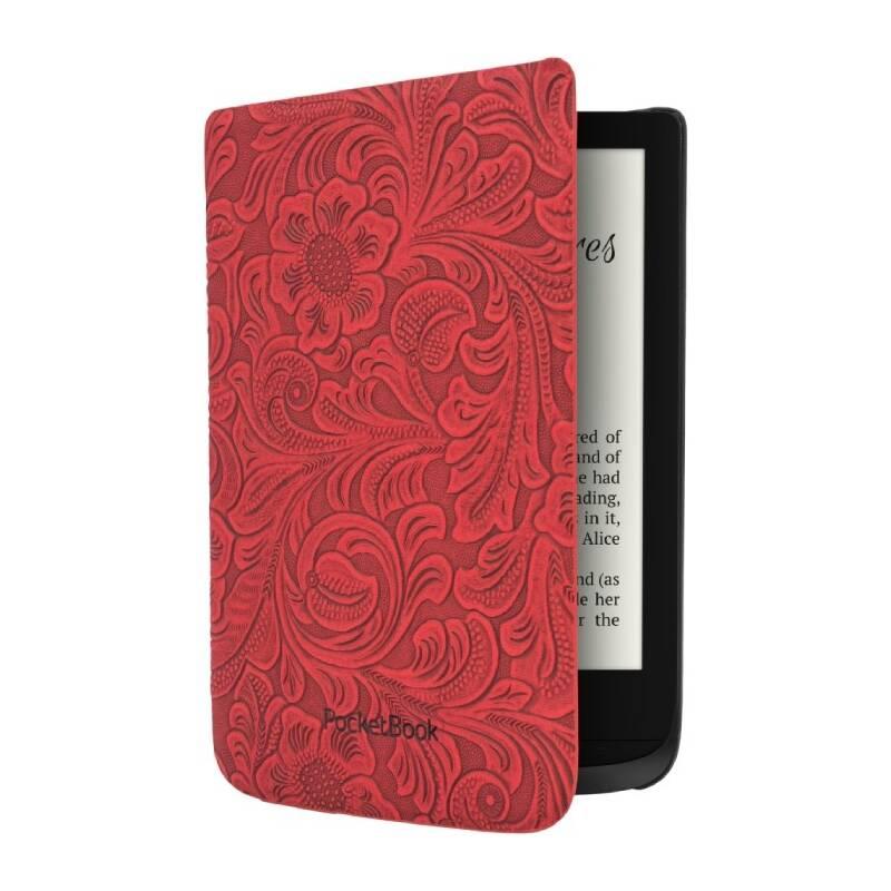 Pouzdro pro čtečku e-knih Pocket Book 616 627 632 - red flowers