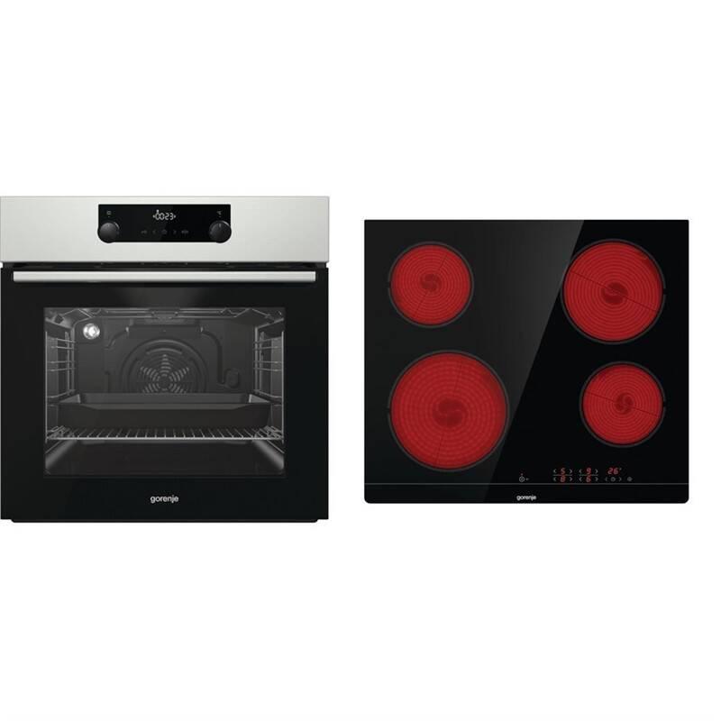 Set výrobků Gorenje BO737E114X ECT41SC černý
