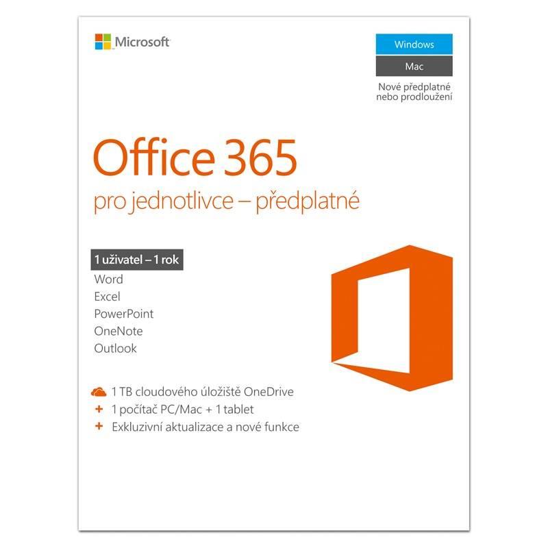 Software Microsoft Office 365 pro jednotlivce CZ