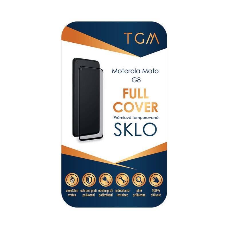 Tvrzené sklo TGM Full Cover na Motorola Moto G8 černé
