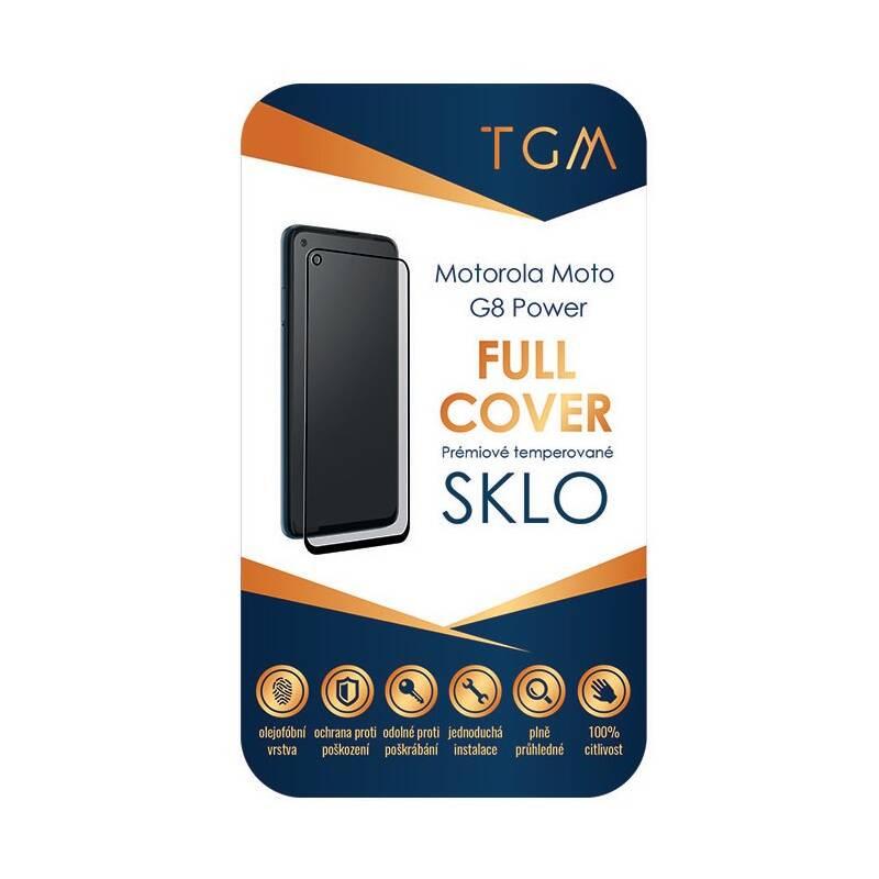 Tvrzené sklo TGM Full Cover na Motorola Moto G8 Power černé