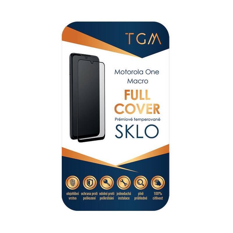 Tvrzené sklo TGM Full Cover na Motorola One Macro černé