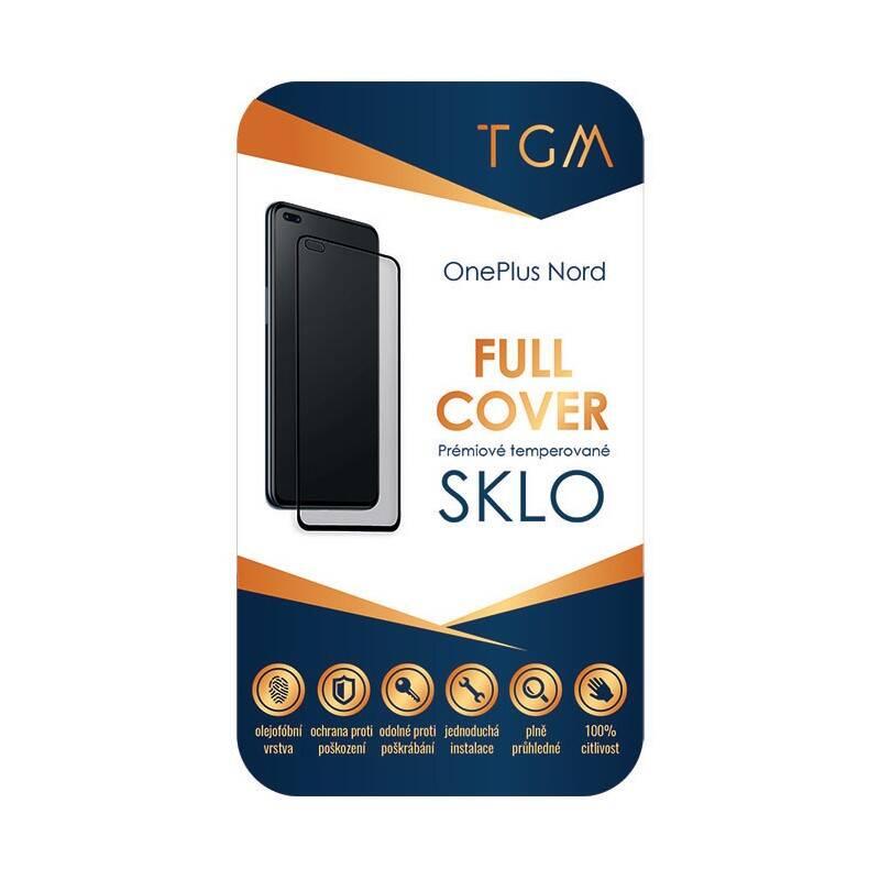 Tvrzené sklo TGM Full Cover na OnePlus Nord černé