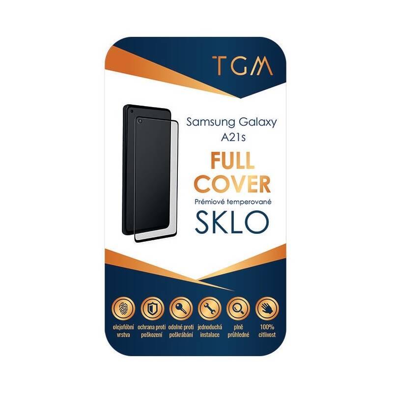 Tvrzené sklo TGM Full Cover na Samsung Galaxy A21s černé