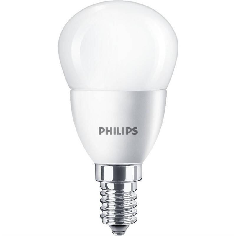Žárovka LED Philips klasik, 5,5W, E14, teplá bílá