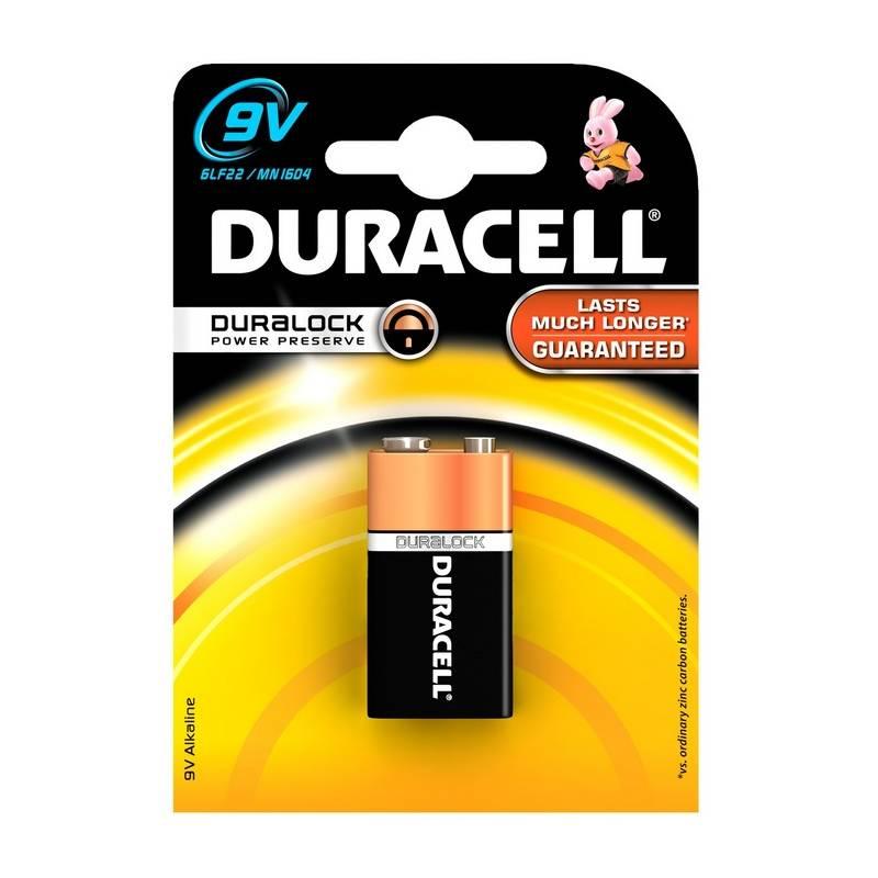 Baterie alkalická Duracell Basic 9V, Baterie, alkalická, Duracell, Basic, 9V