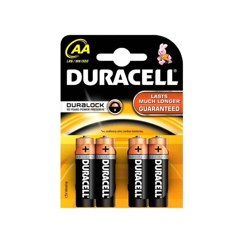 Baterie alkalická Duracell Basic AA, 4ks