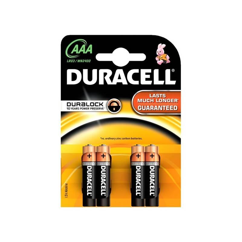 Baterie alkalická Duracell Basic AAA, 4ks