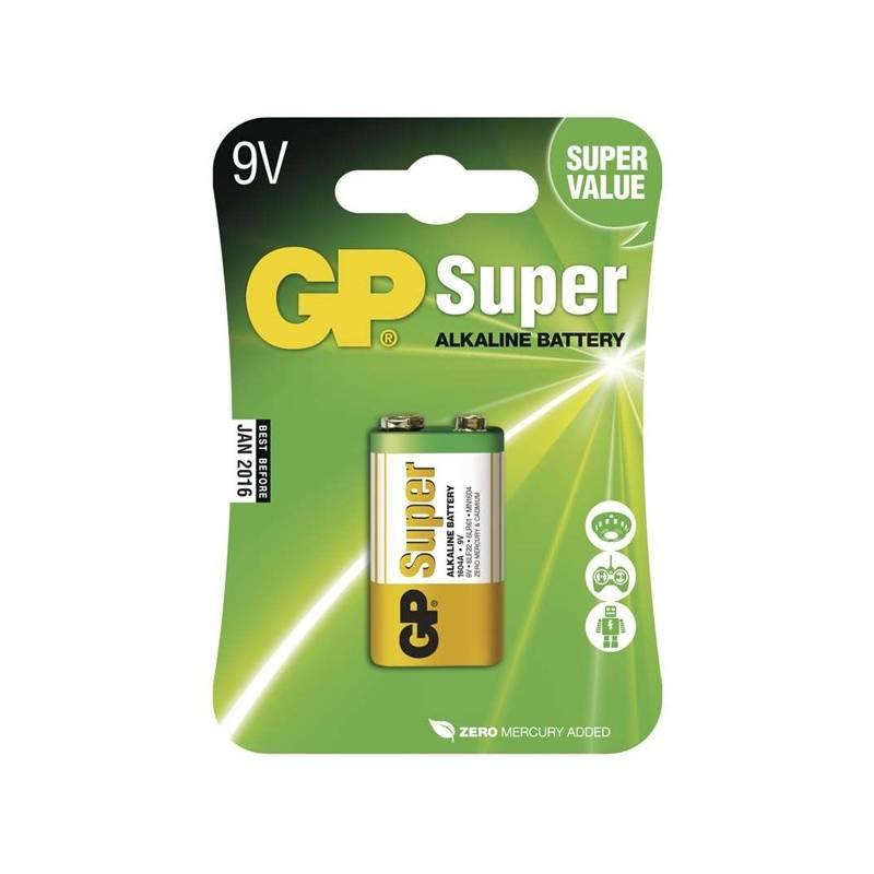 Baterie alkalická GP Super 9V, blistr