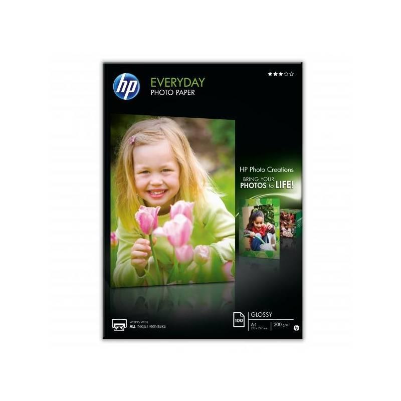 Fotopapír HP Everyday Glossy, lesklý, bílý, A4, 200 g m2, 100 ks bílý