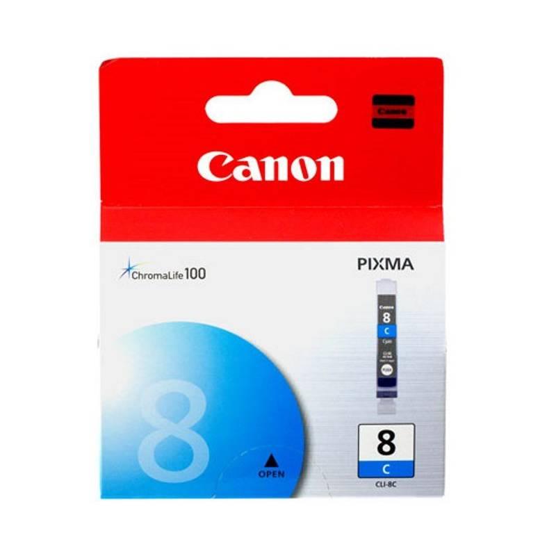 Inkoustová náplň Canon CLI-8C, 420 stran - originální modrá, Inkoustová, náplň, Canon, CLI-8C, 420, stran, originální, modrá