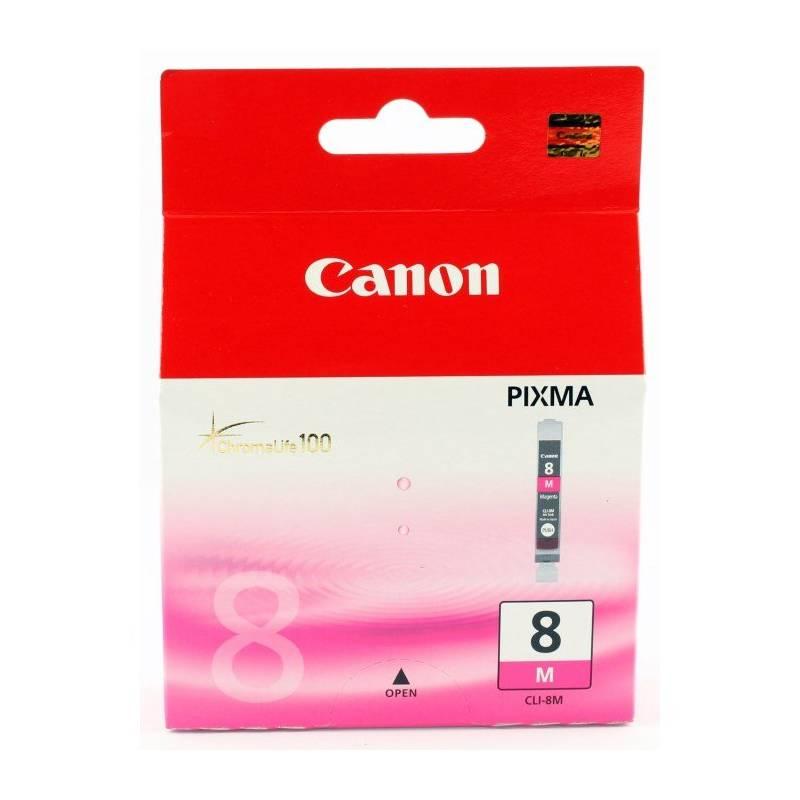 Inkoustová náplň Canon CLI-8M, 420 stran - originální fialová
