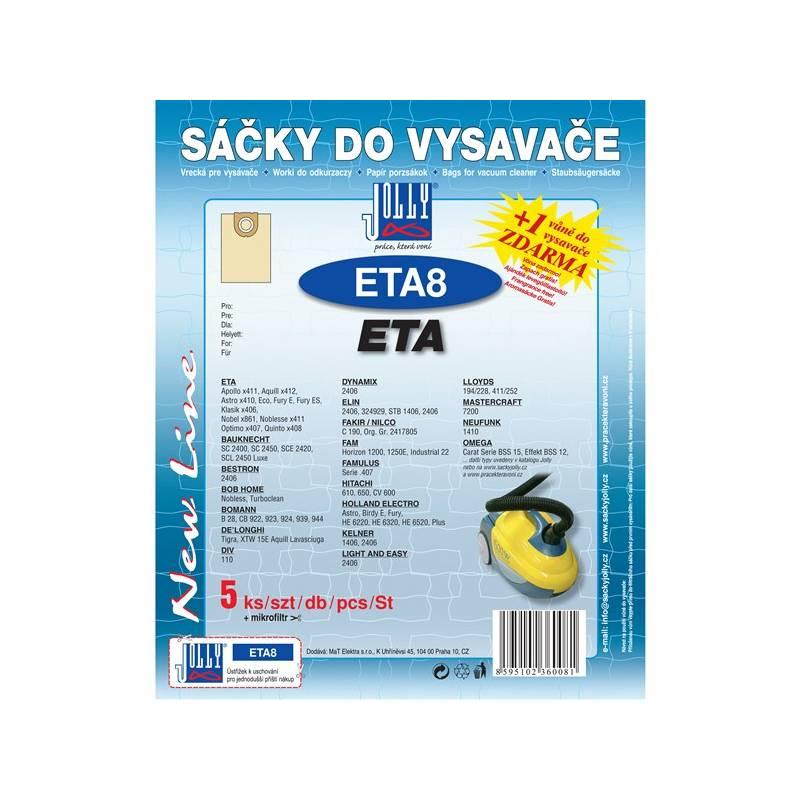 Sáčky do vysavače Jolly ETA 8, Sáčky, do, vysavače, Jolly, ETA, 8