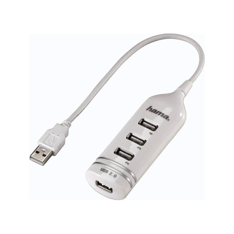 USB Hub Hama USB 2.0 4x USB 2.0 bílý, USB, Hub, Hama, USB, 2.0, 4x, USB, 2.0, bílý