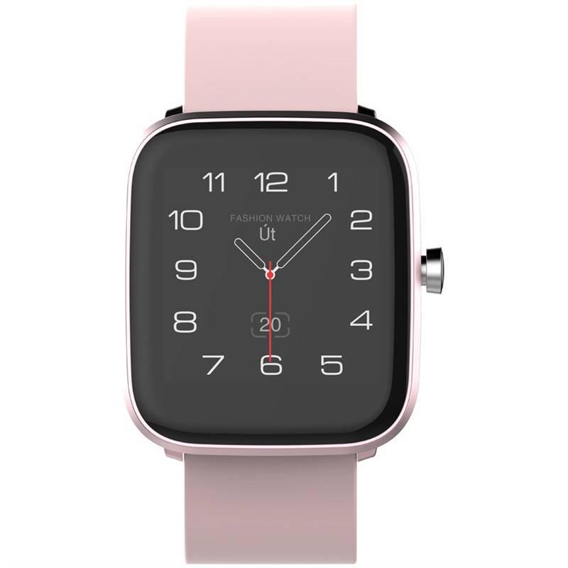 Chytré hodinky iGET FIT F25 růžové, Chytré, hodinky, iGET, FIT, F25, růžové