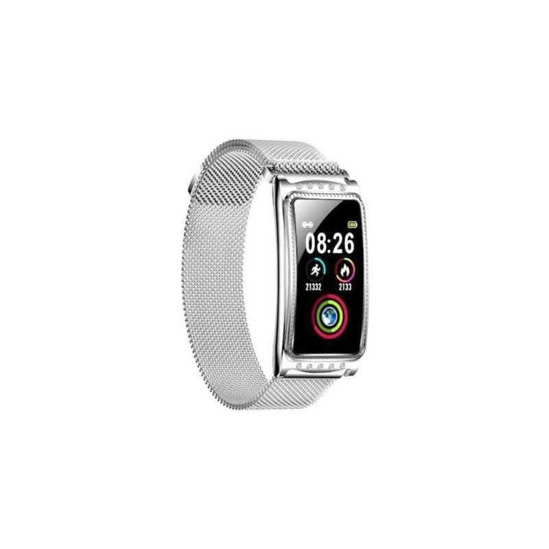 Chytré hodinky IMMAX Crystal Fit stříbrné