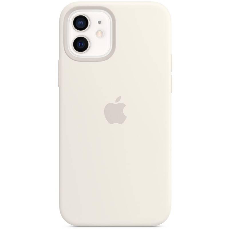 Kryt na mobil Apple Silicone Case s MagSafe pro iPhone 12 a 12 Pro - bílý