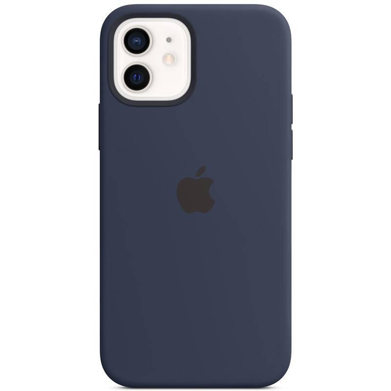 Kryt na mobil Apple Silicone Case s MagSafe pro iPhone 12 a 12 Pro - námořnicky tmavomodrý