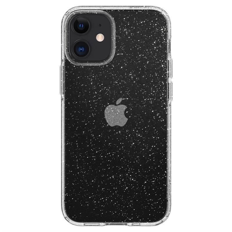 Kryt na mobil Spigen Liquid Crystal Glitter na Apple iPhone 12 mini průhledný
