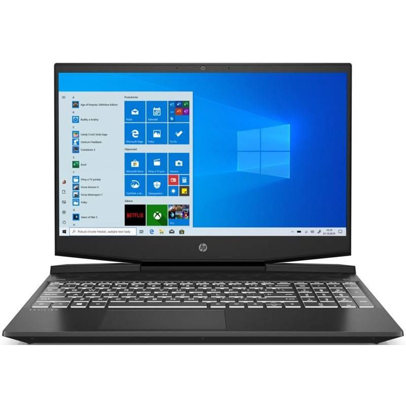 Notebook HP Pavilion Gaming 15-dk1005nc černý bílý