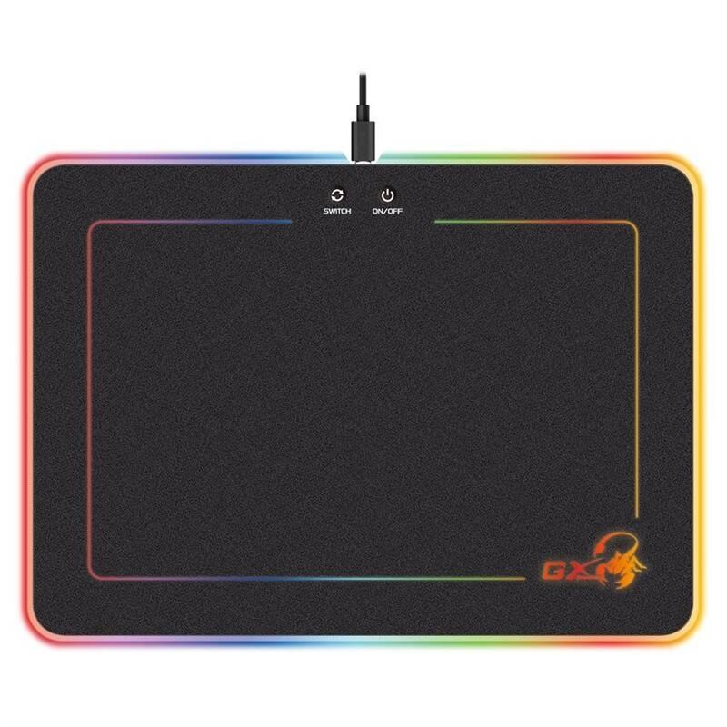 Podložka pod myš Genius GX Gaming GX-Pad 600H RGB podsvícení, 35 x 25 cm černá, Podložka, pod, myš, Genius, GX, Gaming, GX-Pad, 600H, RGB, podsvícení, 35, x, 25, cm, černá