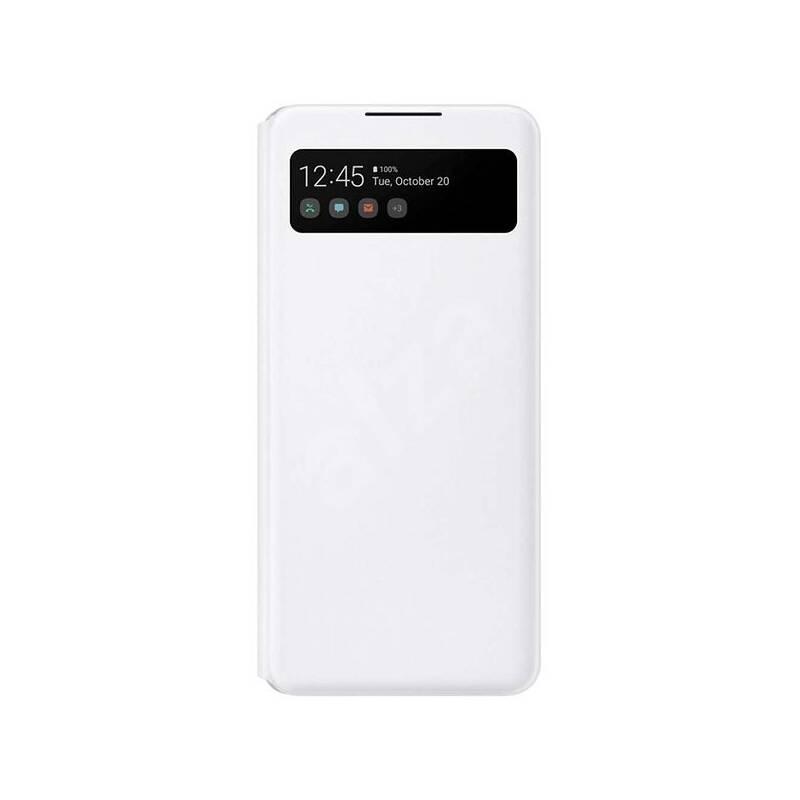 Pouzdro na mobil flipové Samsung Smart S-View na Galaxy A42 5G bílé