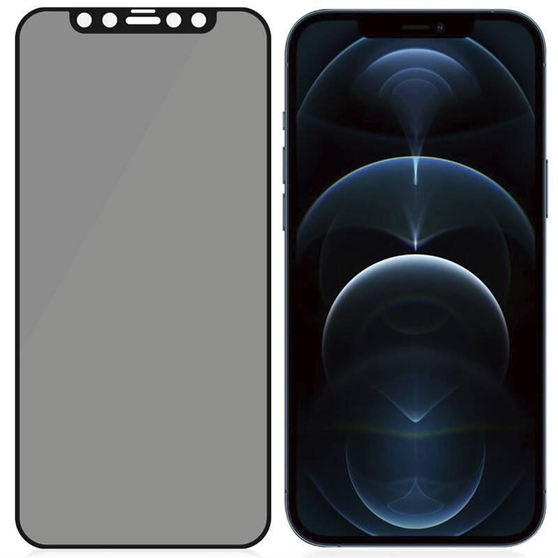 Tvrzené sklo PanzerGlass Edge-to-Edge Privacy Antibacterial na Apple iPhone 12 Pro Max černé