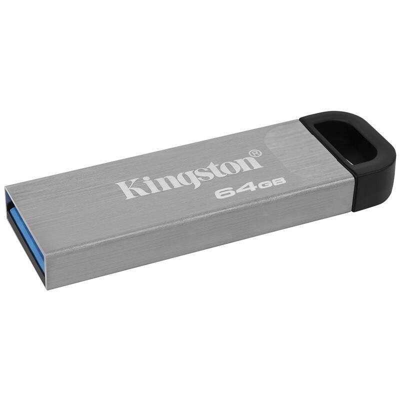USB Flash Kingston DataTraveler Kyson 64 GB stříbrný, USB, Flash, Kingston, DataTraveler, Kyson, 64, GB, stříbrný