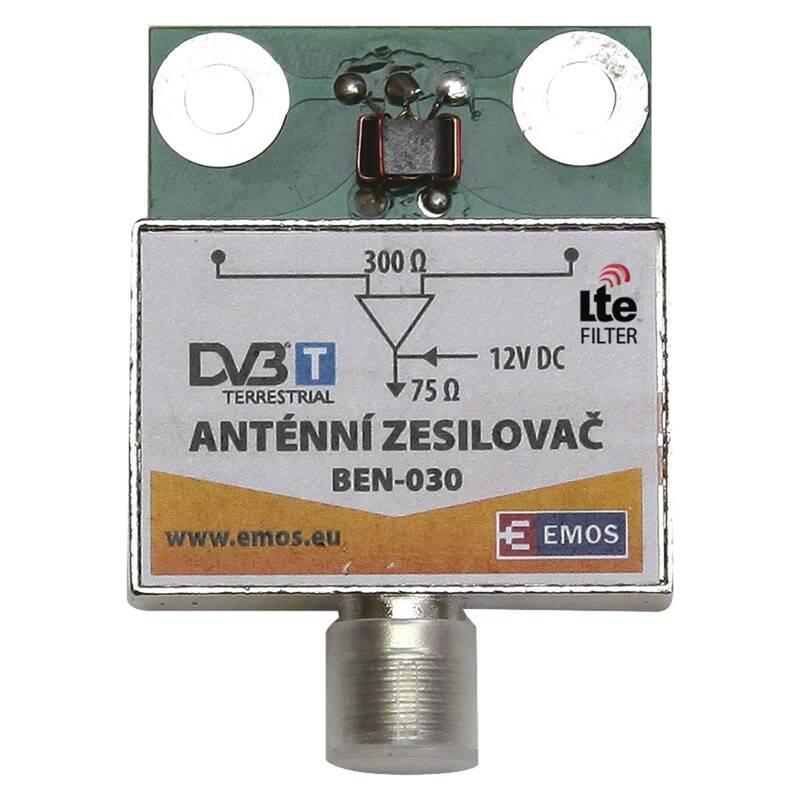 Zesilovač EMOS anténní předzesilovač 30dB VHF