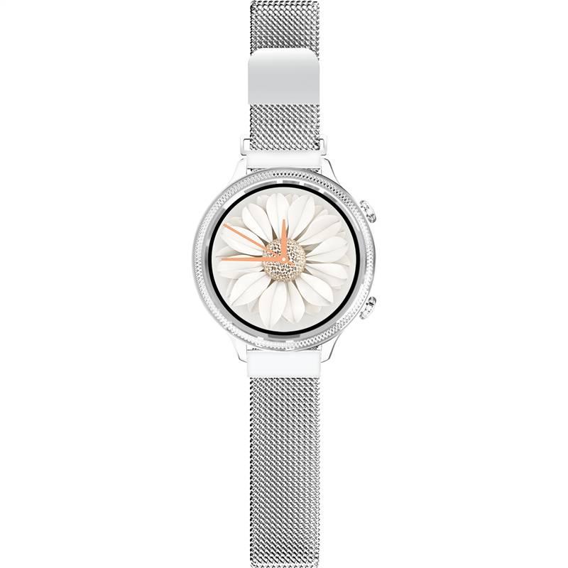 Chytré hodinky Aligator Lady Watch stříbrné