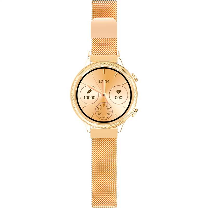 Chytré hodinky Aligator Lady Watch zlaté