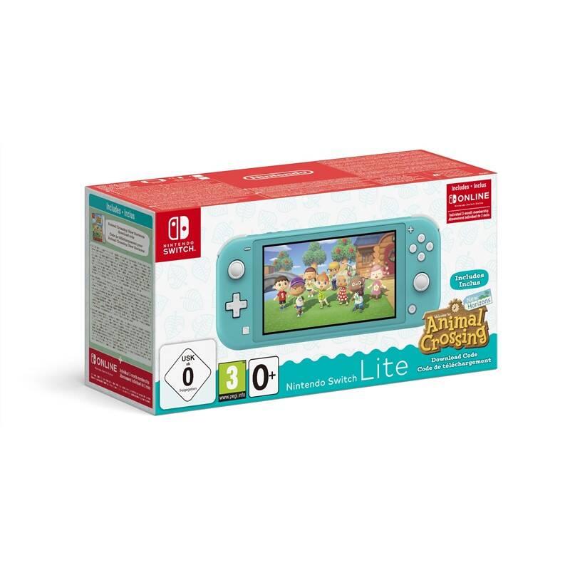 Herní konzole Nintendo Switch Lite Animal Crossing: New Horizons Nintendo SWITCH online předplatné na 3 měsíce modrá, Herní, konzole, Nintendo, Switch, Lite, Animal, Crossing:, New, Horizons, Nintendo, SWITCH, online, předplatné, na, 3, měsíce, modrá