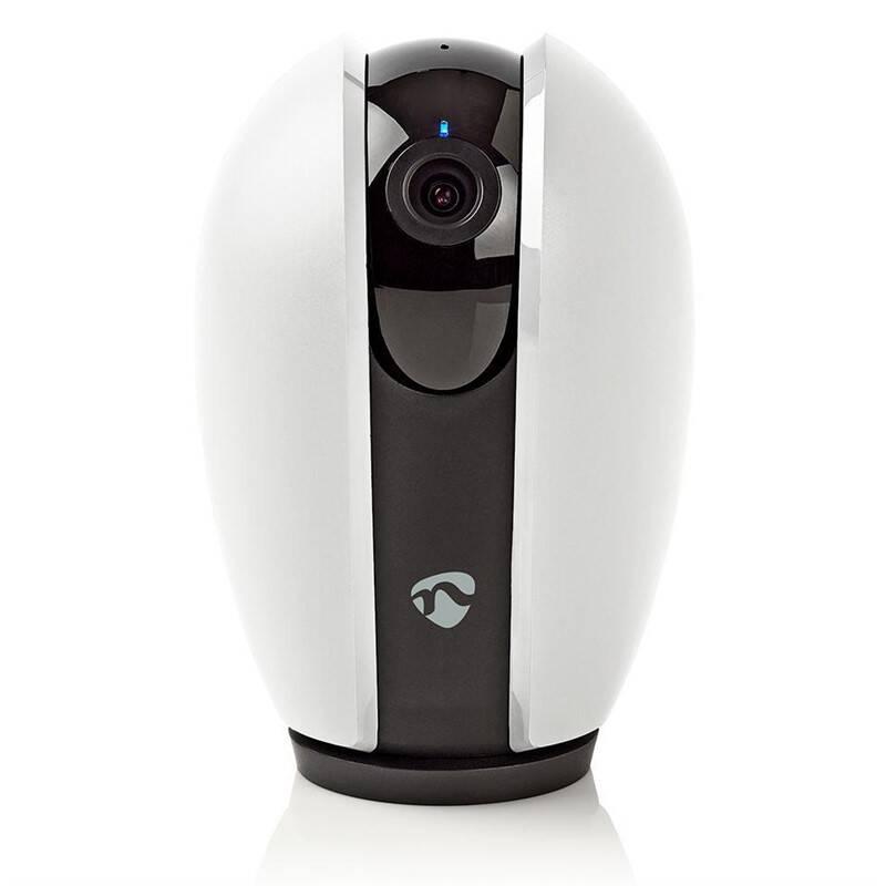 IP kamera Nedis WIFICI20GY, Wi-Fi, natáčení náklon, 720p, USB šedá bílá