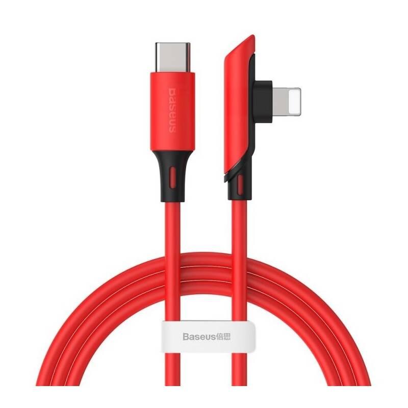 Kabel Baseus USB-C Lightning, PD 18W, 1,2m červený, Kabel, Baseus, USB-C, Lightning, PD, 18W, 1,2m, červený