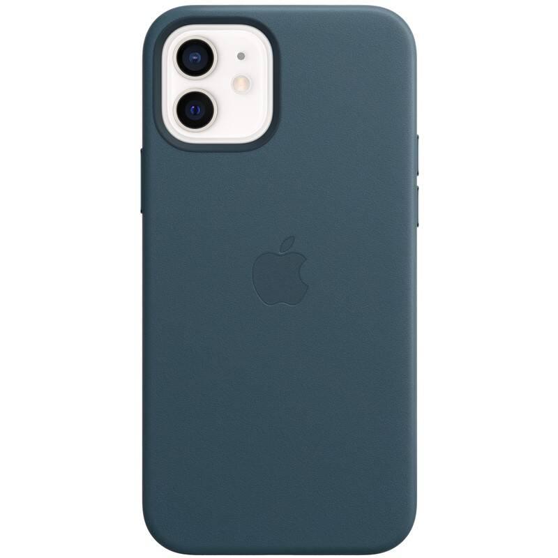 Kryt na mobil Apple Leather Case s MagSafe pro iPhone 12 a 12 Pro - baltsky modrý
