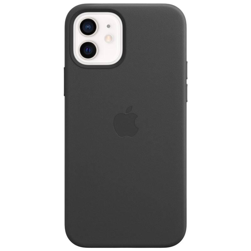 Kryt na mobil Apple Leather Case s MagSafe pro iPhone 12 mini - černý