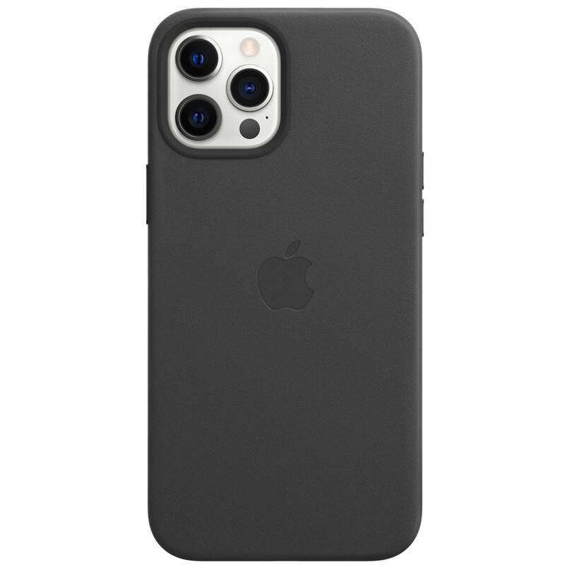 Kryt na mobil Apple Leather Case s MagSafe pro iPhone 12 Pro Max - černý