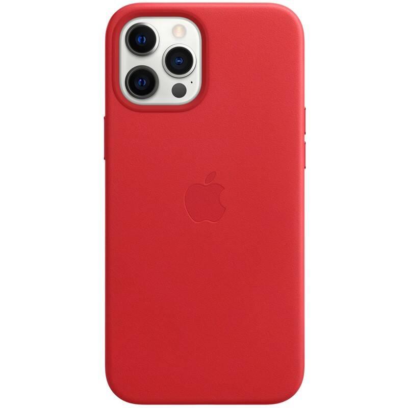 Kryt na mobil Apple Leather Case s MagSafe pro iPhone 12 Pro Max - RED