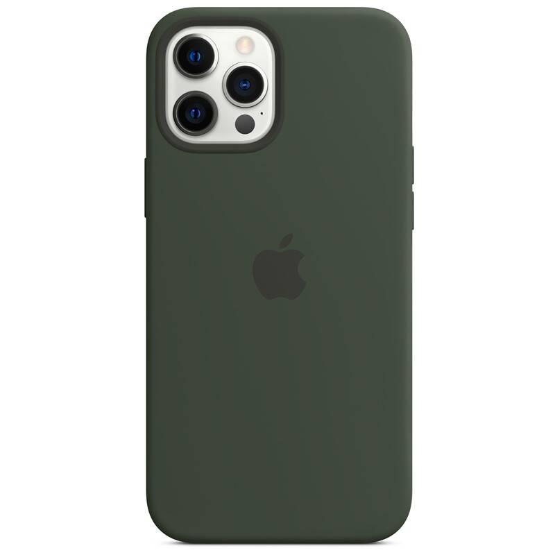 Kryt na mobil Apple Silicone Case s MagSafe pro iPhone 12 Pro Max - kypersky zelený