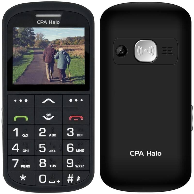 Mobilní telefon CPA Halo Halo 11 Pro Senior s nabíjecím stojánkem černý