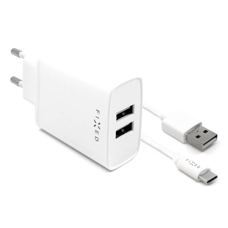 Nabíječka do sítě FIXED 2xUSB, 15W