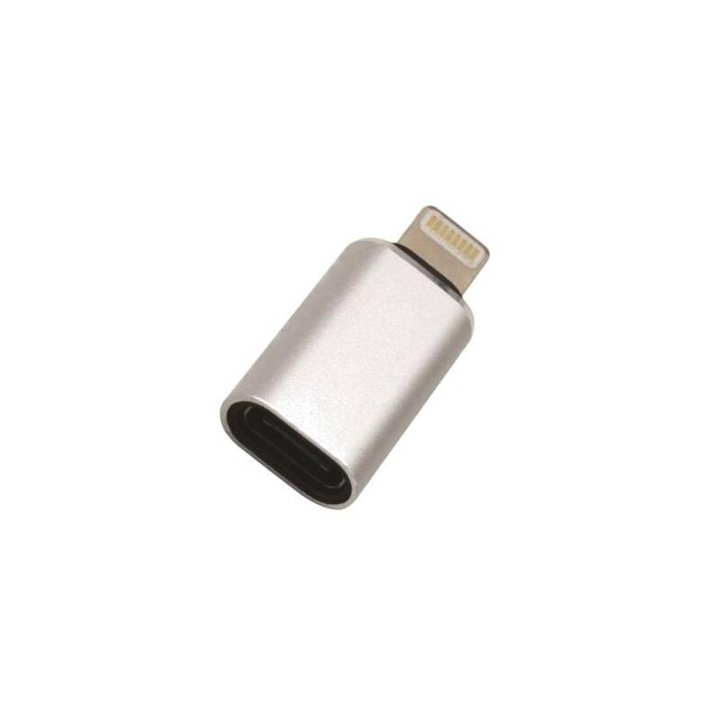 Redukce WG USB-C Lightning stříbrná, Redukce, WG, USB-C, Lightning, stříbrná